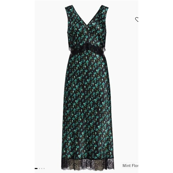 Rails‎ Pandora Floral Satin Crepe Midi Slip Dress, XS - Picture 15 of 15